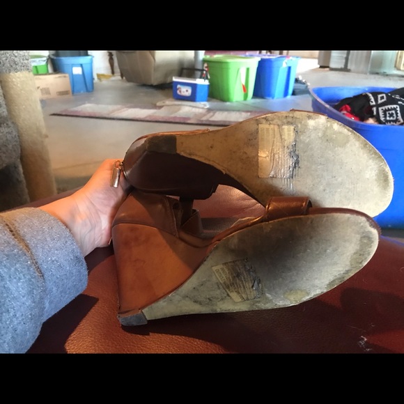 Brown wedge heels - Picture 4 of 4